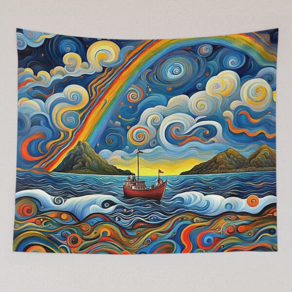 Item preview, Sailing beyond the rainbow designed and sold by George Hutton Hunter.