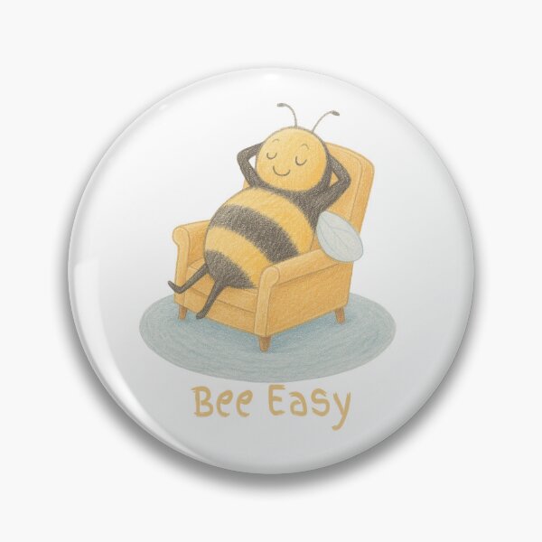 Item preview, Bee Easy - Calm Bumblebee Illustration designed and sold by Sleepy Pencil Studio.