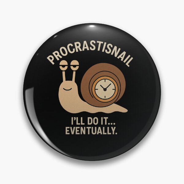 Item preview, Procrastisnail – Lazy Snail Funny Cartoon Illustration designed and sold by VisionTear.