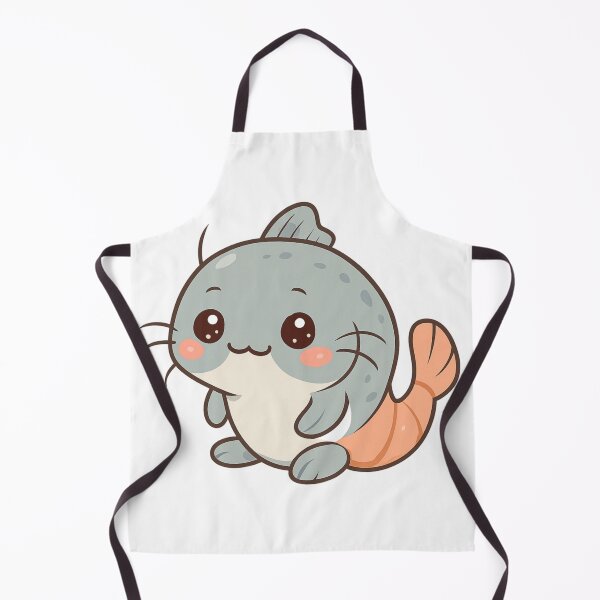 Item preview, Catfish Shrimp Fusion – Cute Kawaii Style designed and sold by Huiflourish.