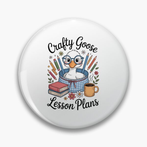 Item preview, Crafty Goose Lesson Plans – Cute Teacher Goose with School Supplies Design designed and sold by Bali Beautiful.
