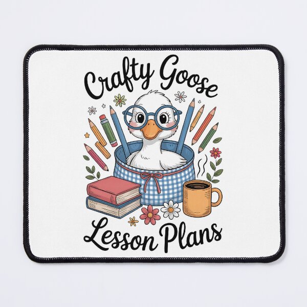Item preview, Crafty Goose Lesson Plans – Cute Teacher Goose with School Supplies Design designed and sold by Bali Beautiful.