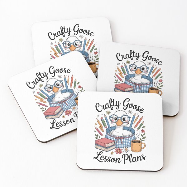 Item preview, Crafty Goose Lesson Plans – Cute Teacher Goose with School Supplies Design designed and sold by Bali Beautiful.
