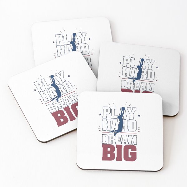Item preview, Play Hard Dream Big - Basketball Motivational  designed and sold by Dezyra Clothing .