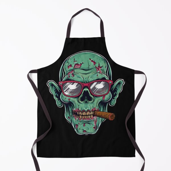 Item preview, Zombie Head with Glasses and Cigar designed and sold by NightTimeJ.