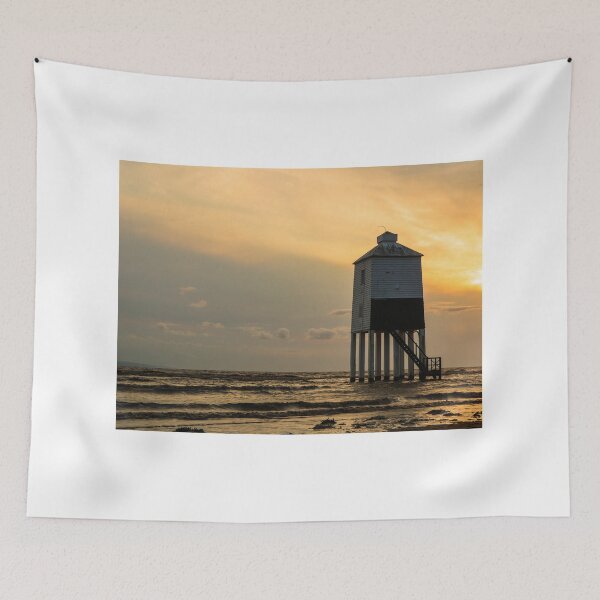Item preview, Golden sky over Burnham on sea filighthouse designed and sold by Martin Fenton.