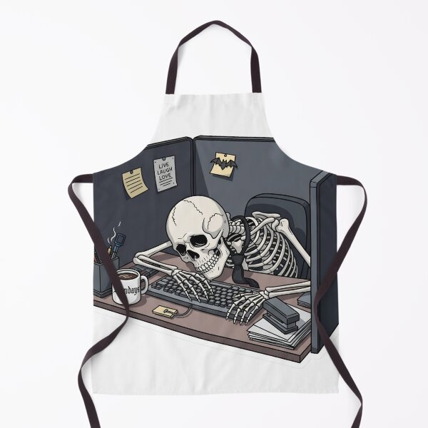 Item preview, Funny Skeleton at Work | Corporate Goth designed and sold by StickyGuys.