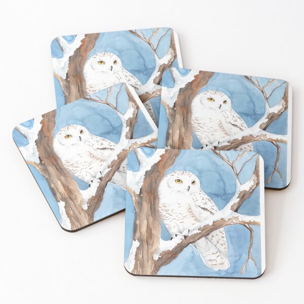 Item preview, Snowy Owl  designed and sold by Coastal Watercolors by Laura.