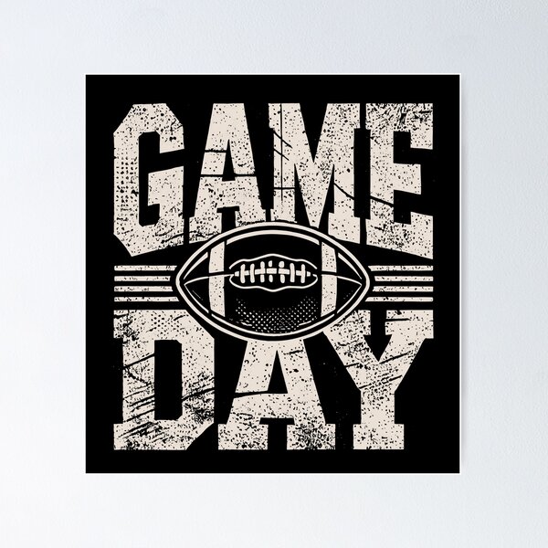 Item preview, Game day football vintage grunge designed and sold by FatBirdie.