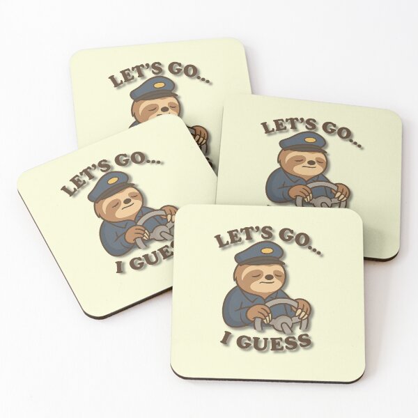 Item preview, Funny Sloth Driver – Let’s Go I Guess Lazy Commute Design designed and sold by konthai.familyart.