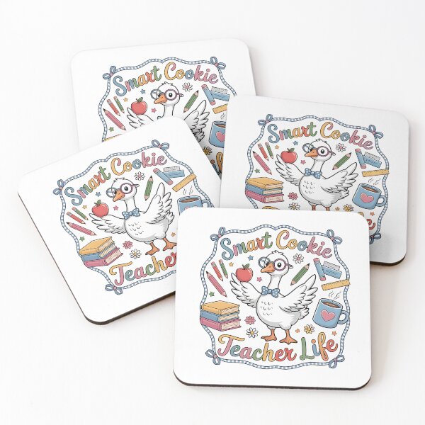 Item preview, Smart Cookie Teacher Life – Cute Nerdy Goose Back to School Design designed and sold by Bali Beautiful.