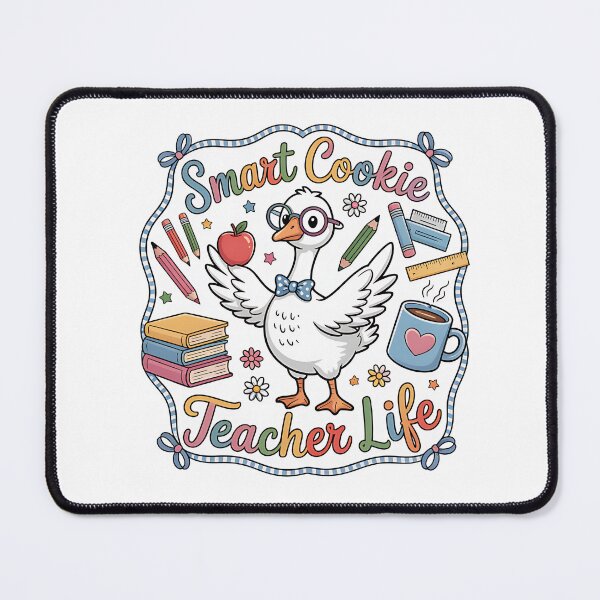 Item preview, Smart Cookie Teacher Life – Cute Nerdy Goose Back to School Design designed and sold by Bali Beautiful.
