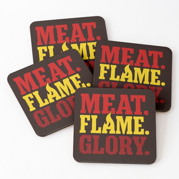 Item preview, Meat. Flames. Glory. BBQ Pitmaster Prestige Logo designed and sold by CRHPOD20.