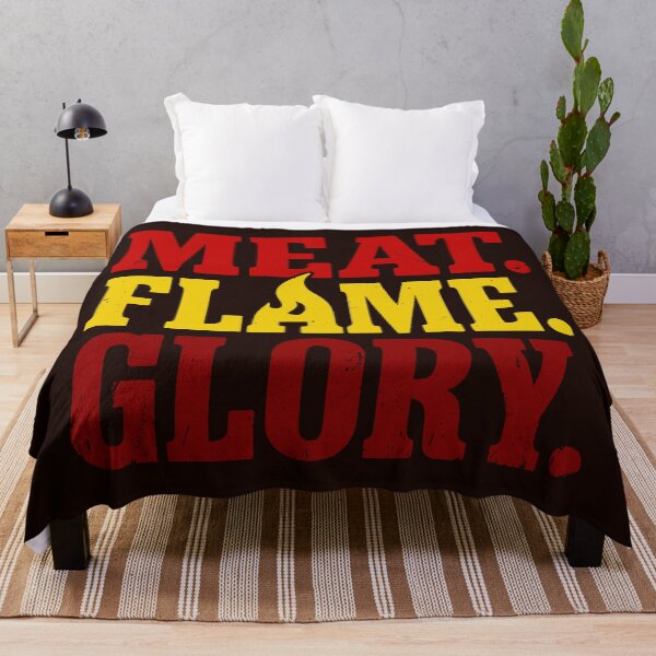 Item preview, Meat. Flames. Glory. BBQ Pitmaster Prestige Logo designed and sold by CRHPOD20.
