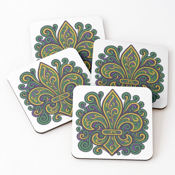 Item preview, Mardi Gras Fleur De Lis designed and sold by Bayou Bill.
