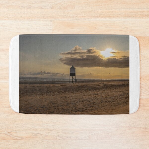 Item preview, Golden sunset over wooden lighthouse designed and sold by Martin Fenton.