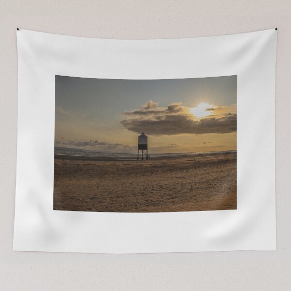 Item preview, Golden sunset over wooden lighthouse designed and sold by Martin Fenton.