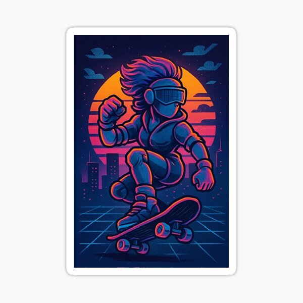 Artikel-Vorschau von Neon weibliche Skate-Grenze, designt und verkauft von artiepie2025.