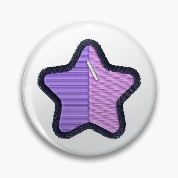 Item preview, Purple star with embroidery effect designed and sold by Nubesss.