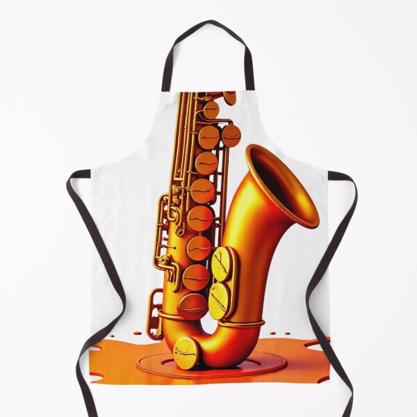 Item preview, Halloween Saxophone Drenched in Melting Orange Goo and Spooky Shine designed and sold by Mimoshi ⭐⭐⭐⭐⭐.