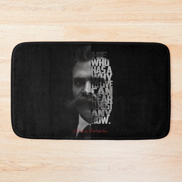 Item preview, Friedrich Nietzsche Portrait – Monochrome Minimalist Philosopher Art designed and sold by Enea Kelo.