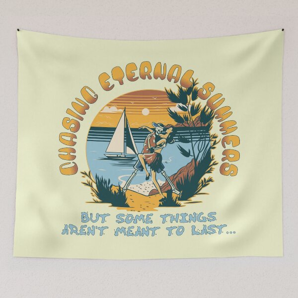 Item preview, Chasing Endless Summers - Dancing Skeleton Reality Quote designed and sold by CRHPOD20.