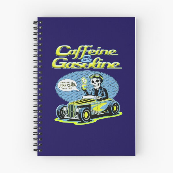 Item preview, Caffeine & Gasoline - Morning Mechanic Hot Rod Skeleton designed and sold by CRHPOD20.