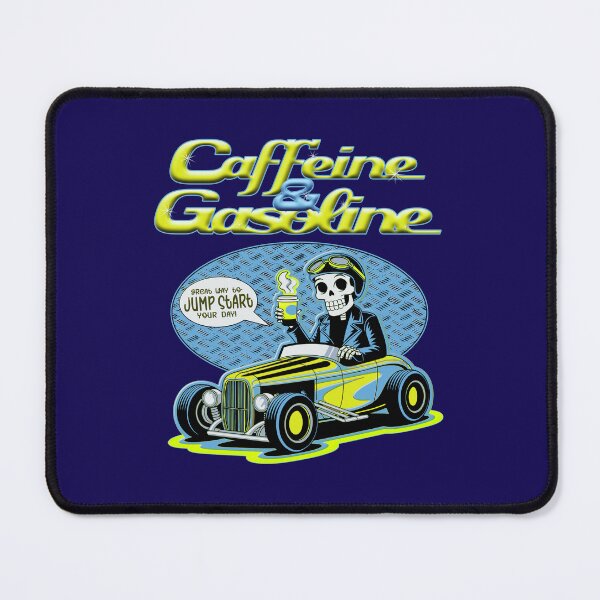 Item preview, Caffeine & Gasoline - Morning Mechanic Hot Rod Skeleton designed and sold by CRHPOD20.