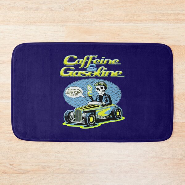 Item preview, Caffeine & Gasoline - Morning Mechanic Hot Rod Skeleton designed and sold by CRHPOD20.