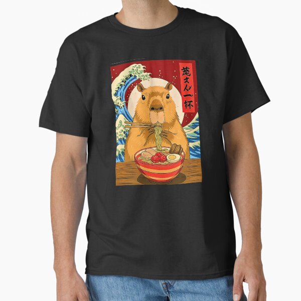 Item preview, Capybara Anime Graphic Ramen Kawaii Japanese Vintage Capy designed and sold by URGlden.