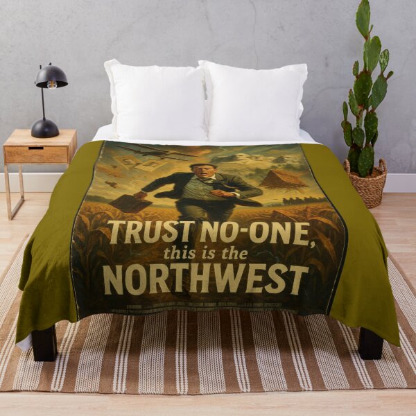 Item preview, North by Northwest Retro Movie Poster designed and sold by Cult23.