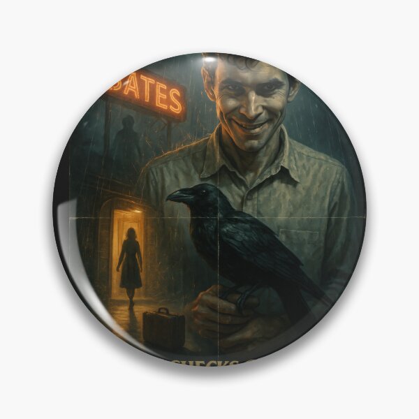 Item preview, Psycho Bates Motel Retro Movie Poster designed and sold by Cult23.