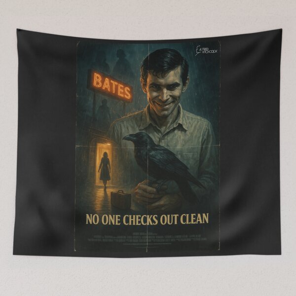 Item preview, Psycho Bates Motel Retro Movie Poster designed and sold by Cult23.