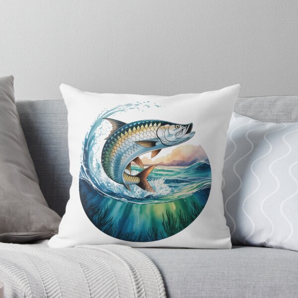 Item preview, Tarpon Over Reef – Epic Tropical Fishing Design designed and sold by FusiTink.