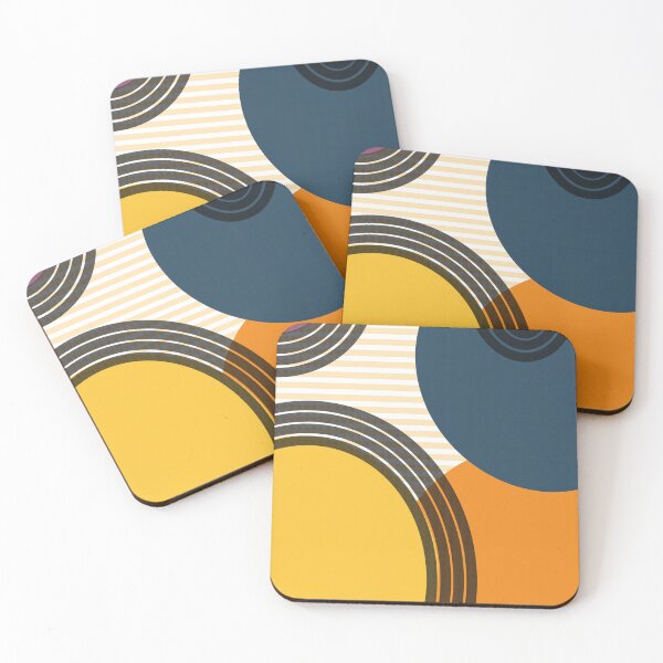 Item preview, Color Flow – Abstract Round and Stripes Pattern designed and sold by Becky-Poppins.