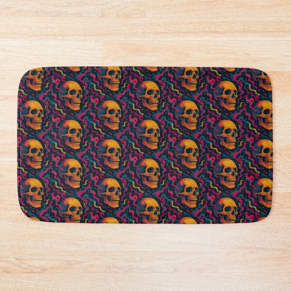 Item preview, Vibrant Psychedelic Skull designed and sold by zzz888.