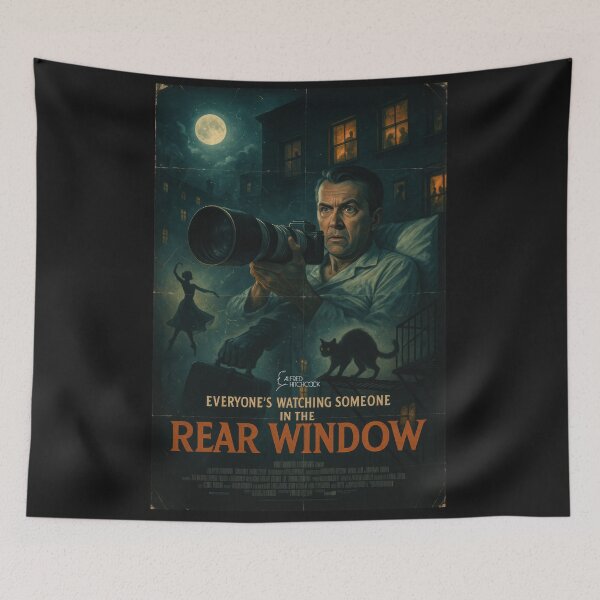 Item preview, Rear Window Madness Retro Movie Poster designed and sold by Cult23.