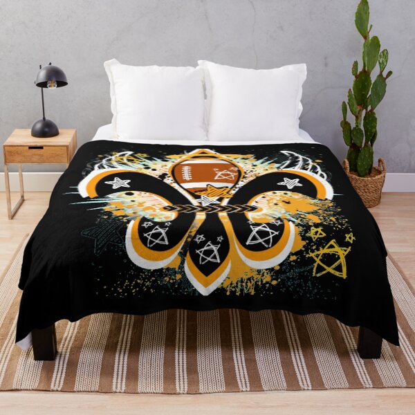 Item preview, Angelic Black and Gold Football Fleur d lis designed and sold by artbyomega.