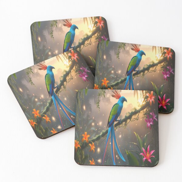 Item preview, Radiant Quetzal Jungle Sunrise Bioluminescent Paradise designed and sold by Max Store.