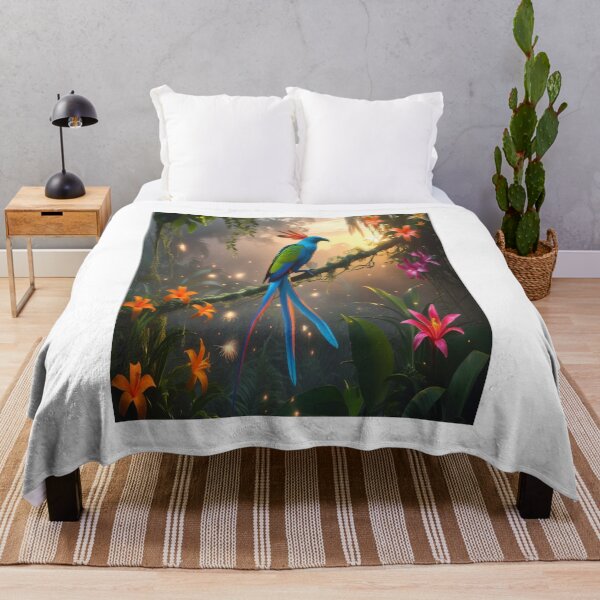 Item preview, Radiant Quetzal Jungle Sunrise Bioluminescent Paradise designed and sold by Max Store.