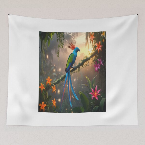Item preview, Radiant Quetzal Jungle Sunrise Bioluminescent Paradise designed and sold by Max Store.