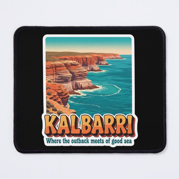 Item preview, Kalbarri: A Vibrant Retro Poster, Where the Outback Meets the Sea designed and sold by Digital Dreams Arts.