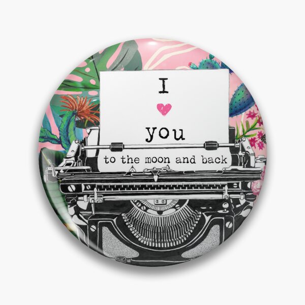Item preview, I love you to the moon and back - collage art designed and sold by taika tori.