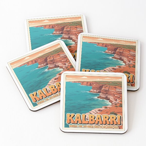 Item preview, Red Bluff Sunset: A Classic 1970s-Style Surf Poster designed and sold by Digital Dreams Arts.
