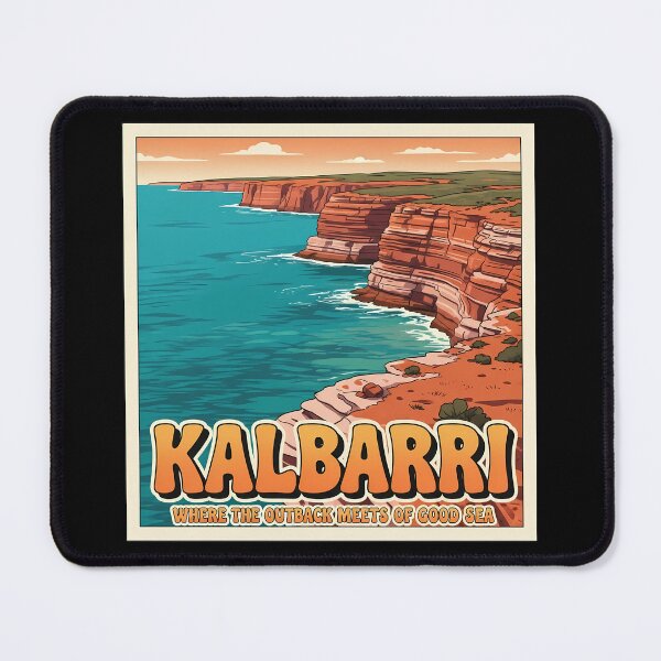 Item preview, Red Bluff Sunset: A Classic 1970s-Style Surf Poster designed and sold by Digital Dreams Arts.
