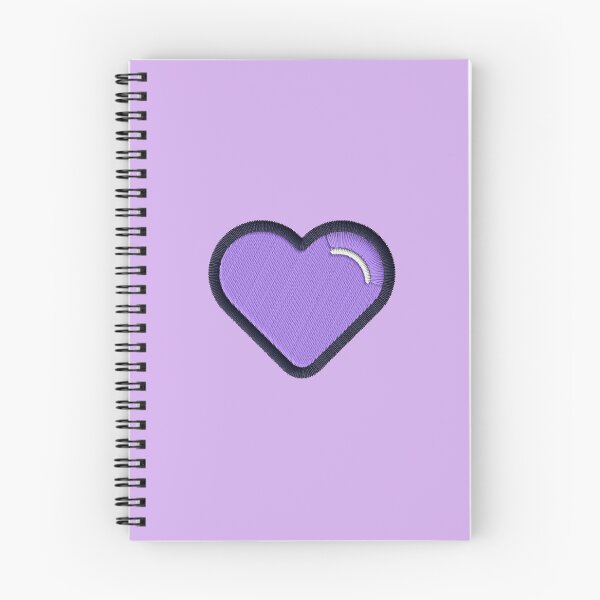 Item preview, Purple heart with embroidery effect designed and sold by Nubesss.