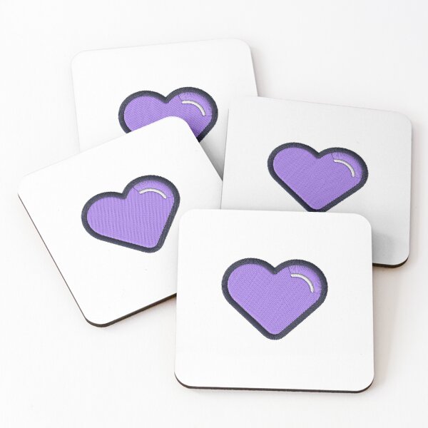 Item preview, Purple heart with embroidery effect designed and sold by Nubesss.
