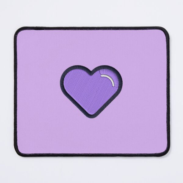 Item preview, Purple heart with embroidery effect designed and sold by Nubesss.