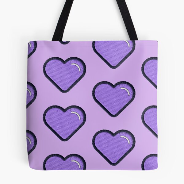 Item preview, Purple heart with embroidery effect designed and sold by Nubesss.