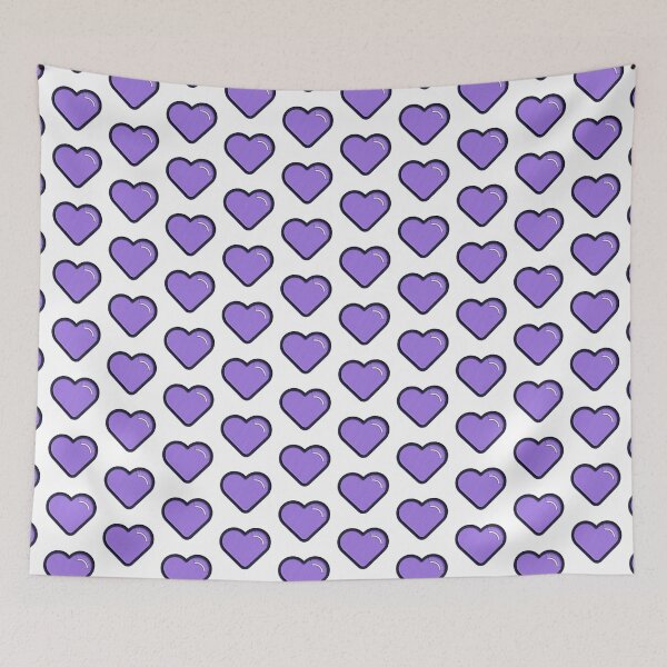 Item preview, Purple heart with embroidery effect designed and sold by Nubesss.